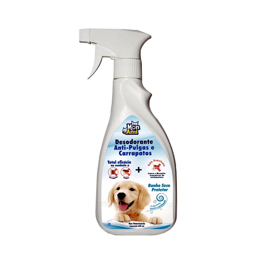 Desodorante Anti-Pulgas E Carrapatos Mon Ami 500ml
