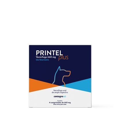 Vermífugo Printel Plus 4 Comprimidos