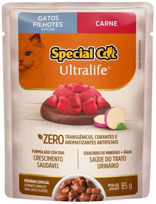 Sachê Special Cat Filhote Carne 85g