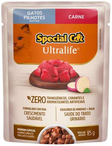 Sachê Special Cat Filhote Carne 85g