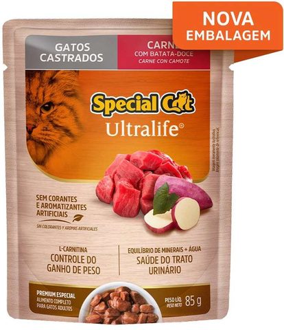 Sachê Special Cat Castrados Carne 85g