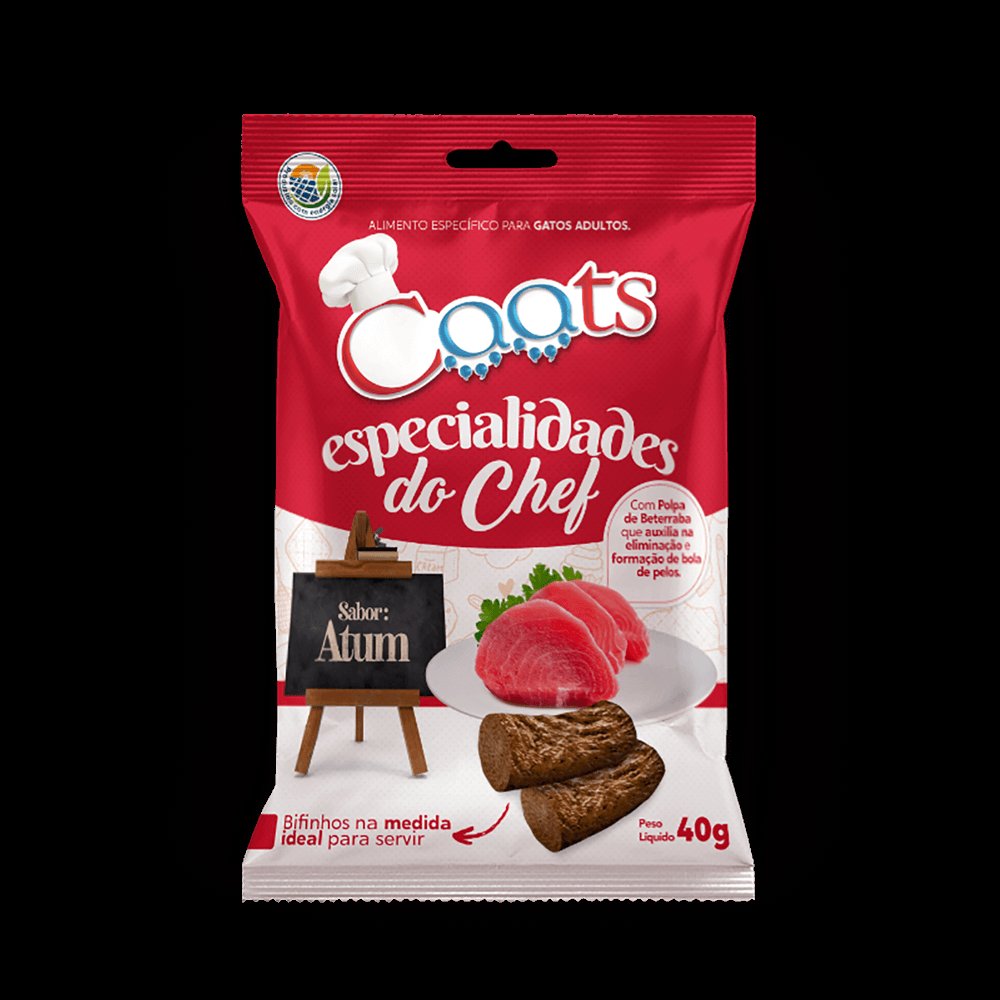 Bifinho Caats Premium para Gatos Adultos Sabor Atum