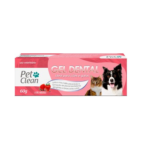 Gel Dental Pet Clean Morango 60g