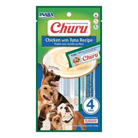 Petisco Churu Frango com Atum para Cães 56g