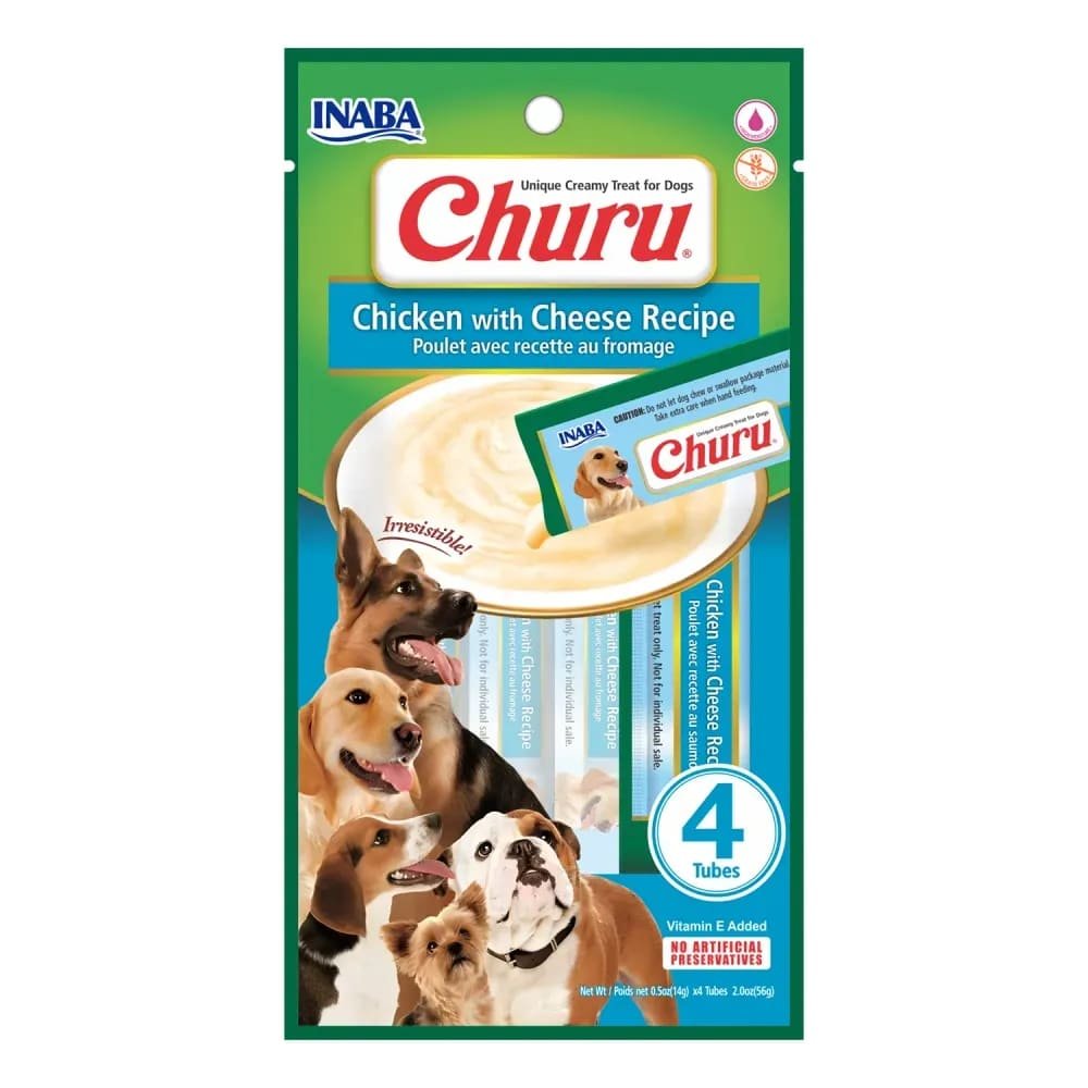 Petisco Churu Frango com Queijo para Cães 56g