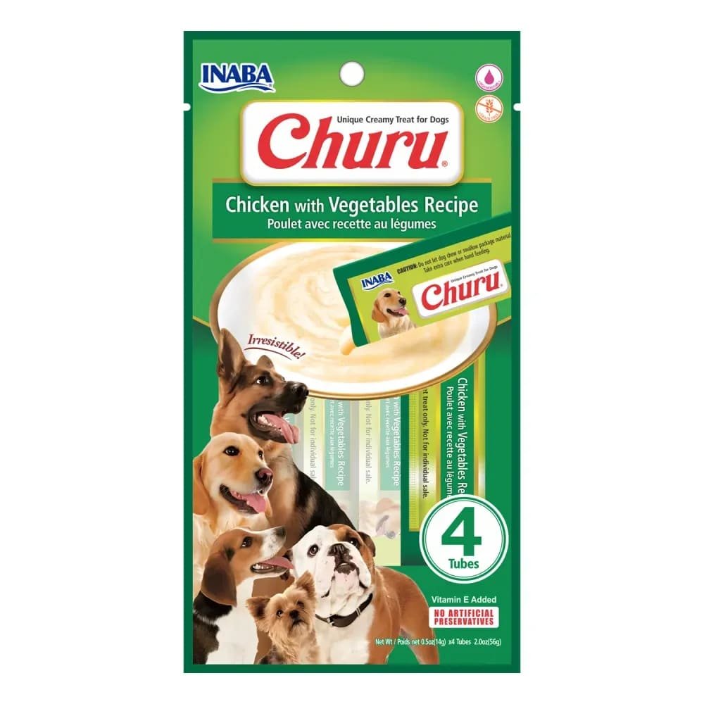 Petisco Churu Frango com Vegetais para Cães 56g