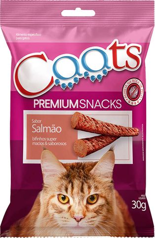 Bifinho Caats Premium para Gatos Adultos Sabor Salmão
