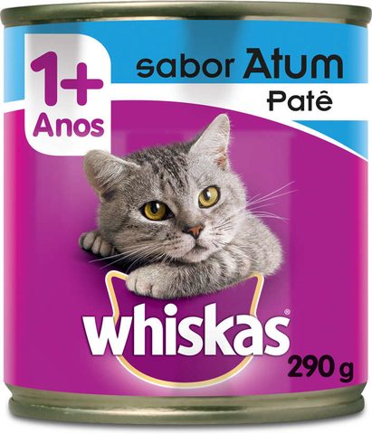 Ração Úmida Whiskas Patê de Atum para Gatos Adultos 290g