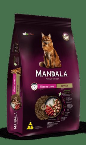 Ração Mandala Gatos Adultos Frango e Carne 10,1kg