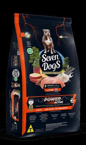 Ração Seven Dogs Adulto Power Active 14kg