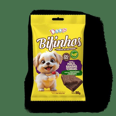 Bifinho Doogs Maçã, Banana E Cereais 50gr