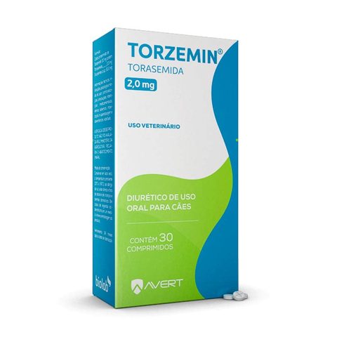 Diurético Torzemin 2mg Avert para Cães 30 Comprimidos