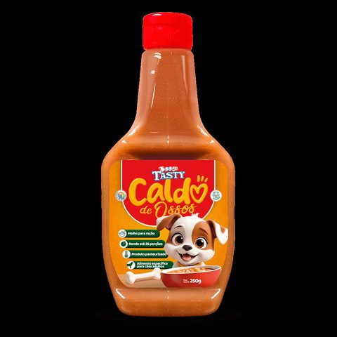 Molho Doogs Tasty Caldo de Ossos para Ração de Cães Adultos, 250g