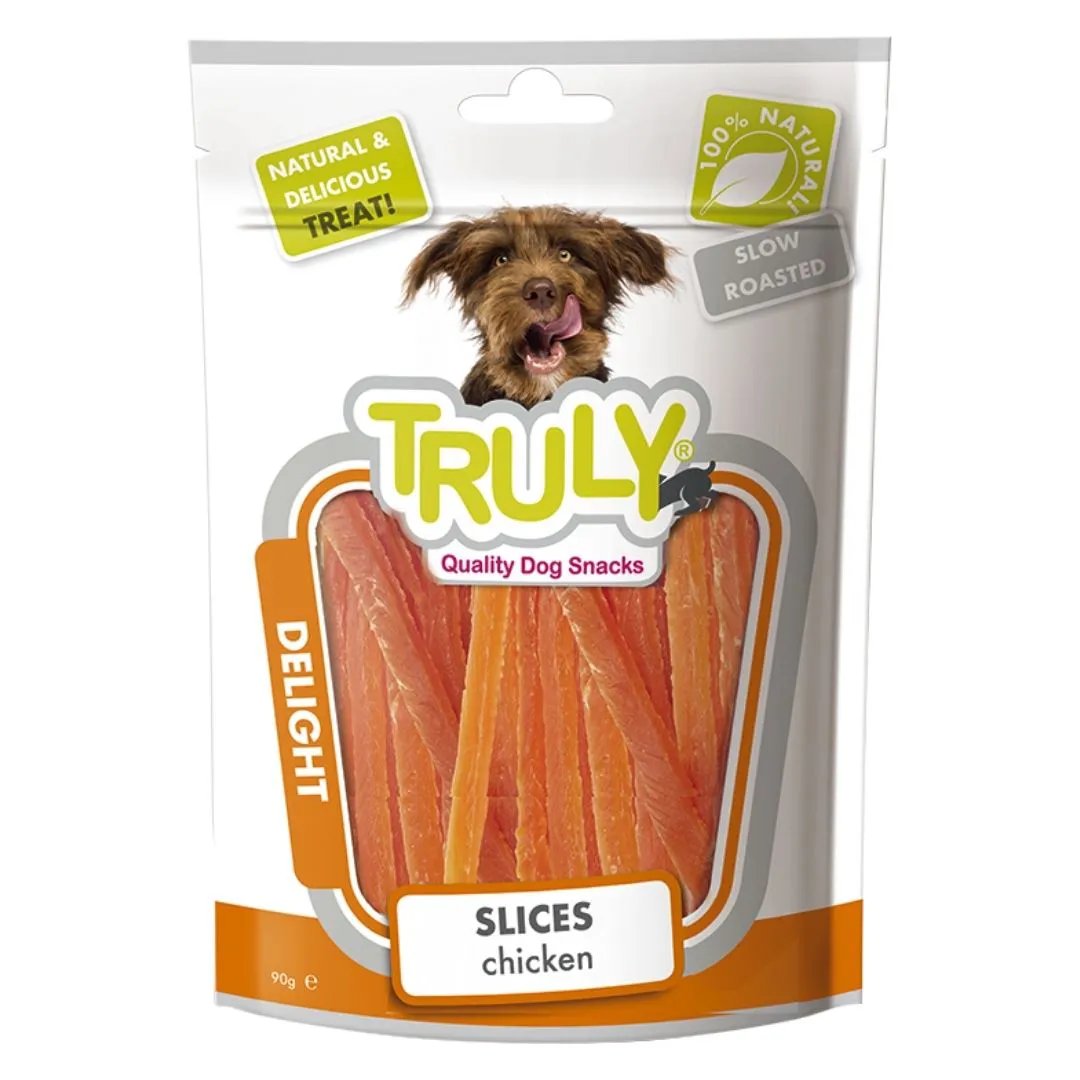 Petisco Natural Truly Delight Fatias de Frango para Cães, 90g