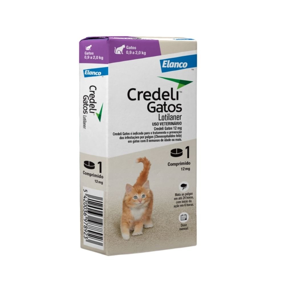 Antipulgas Credeli Elanco 12 Mg Para Gatos De 0,9 A 2kg
