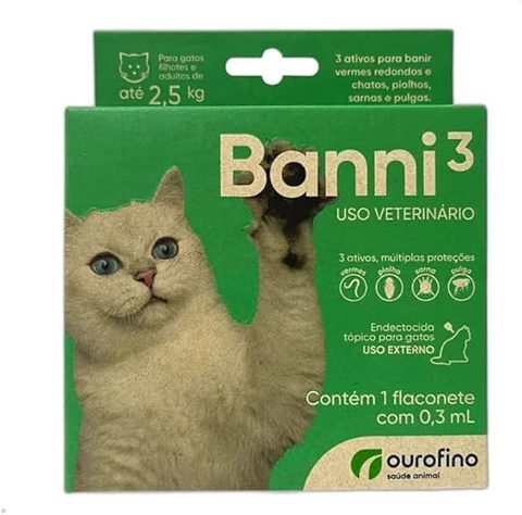 BANNI 3 para gatos até 2,5kg