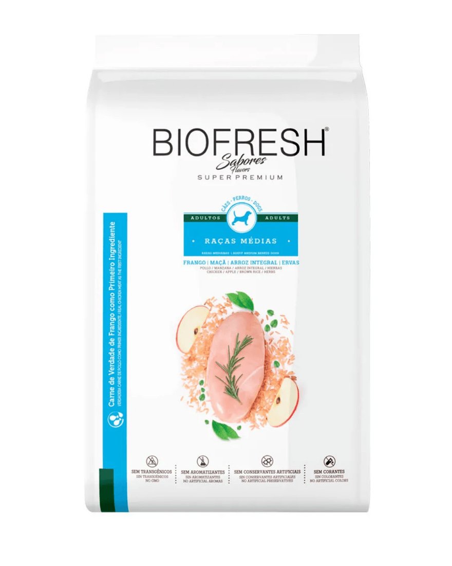 Biofresh Cães Adultos Raças Médias 15kg