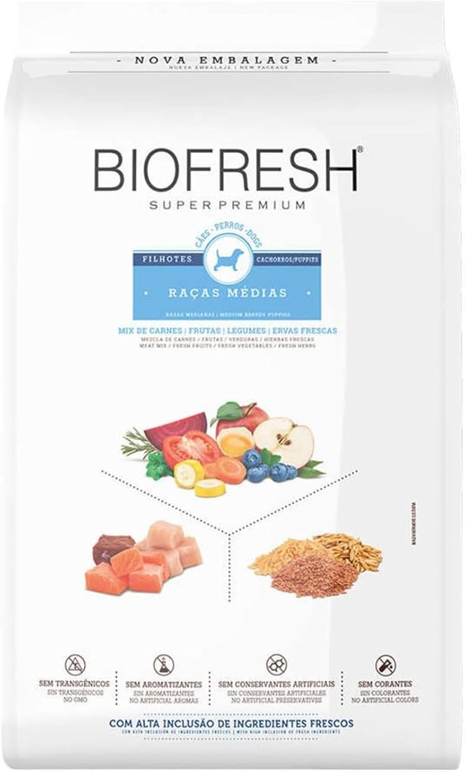 Biofresh Cães Filhotes Raças Médias 10,1kg