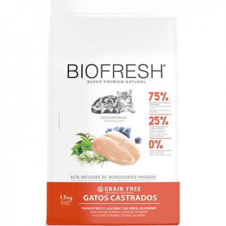 Biofresh Gatos Castrados Frango 1,5kg