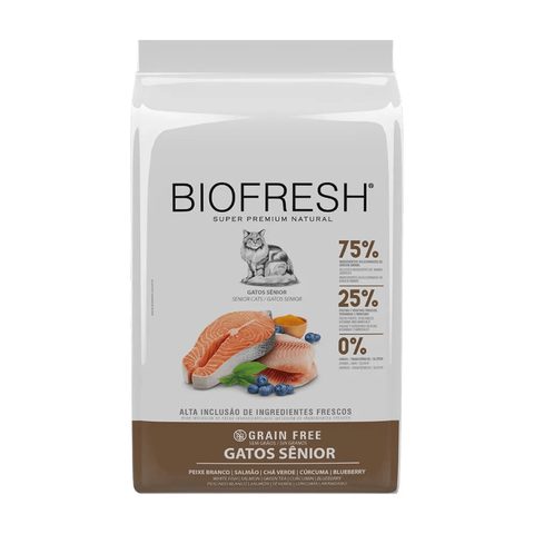 Biofresh Gatos Senior Peixe Branco 1,5 Kg