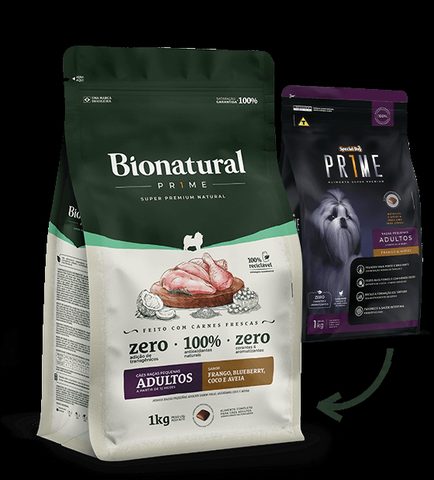 Bionatural Cães Raças Pequenas Adulto Frango 1kg
