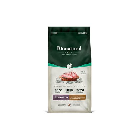 Ração Seca Bionatural Prime Sênior 7+ Frango para Cães Idosos Porte Pequeno 10,1Kg