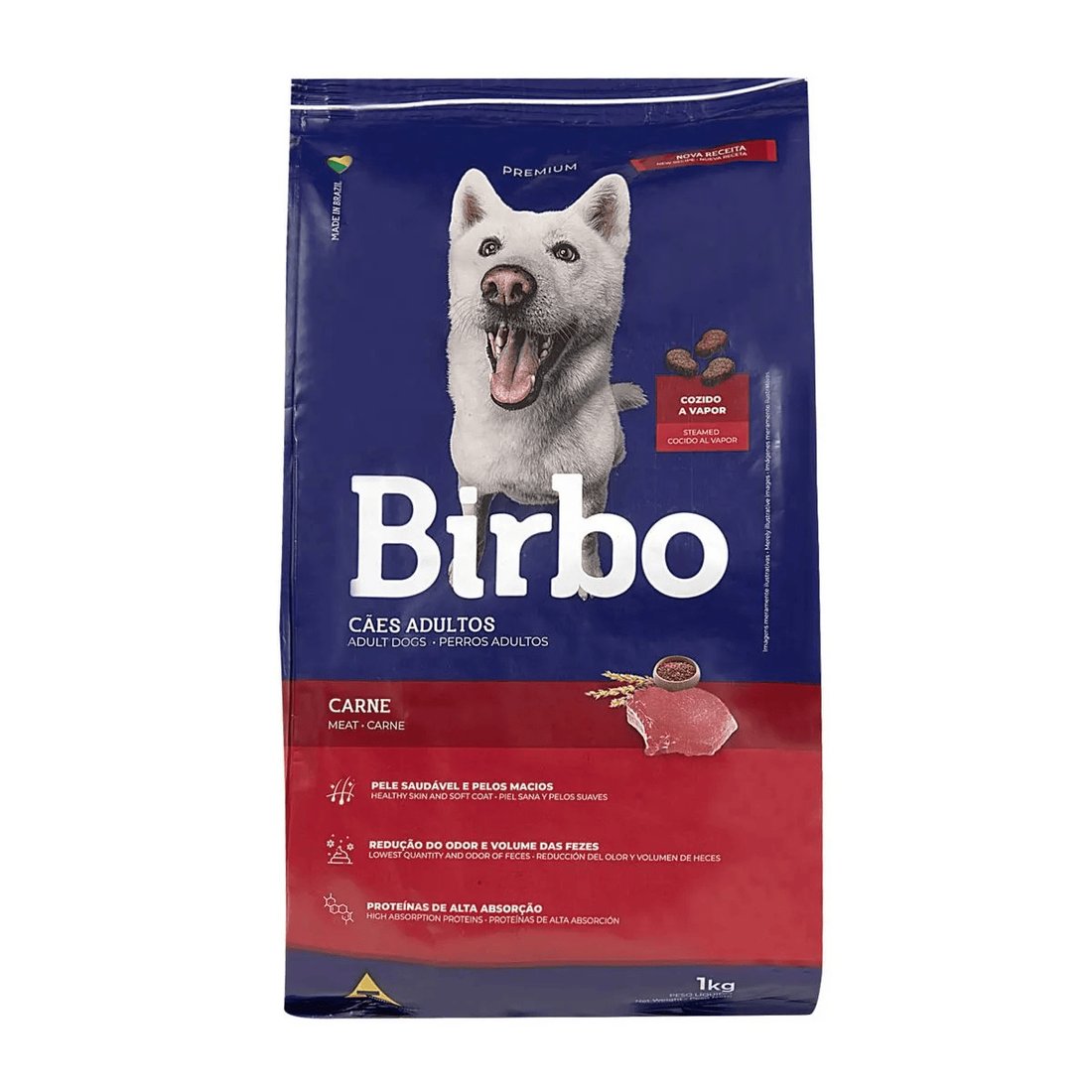 Ração para Cães Birbo Premium Adultos Carne 1kg