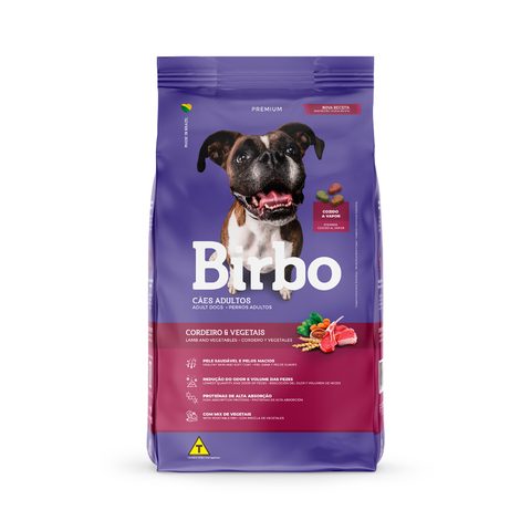 Birbo Premium Cães Cordeiro E Vegetais 1 Kg