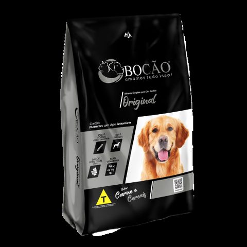Ração Bocão Original para Cães Adultos Carne e Cereais, 15kg