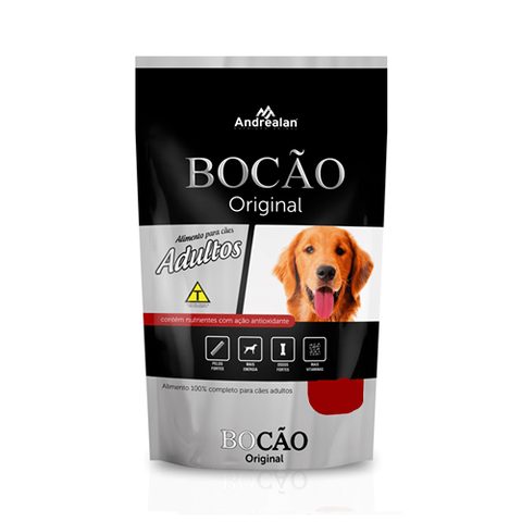 Ração Bocão Original para Cães Adultos Carne e Cereais, 7kg