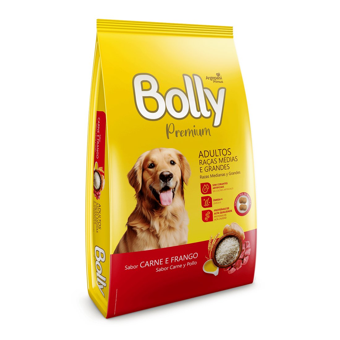 Bolly Premium Cães Adultos Carne E Frango 15 Kg
