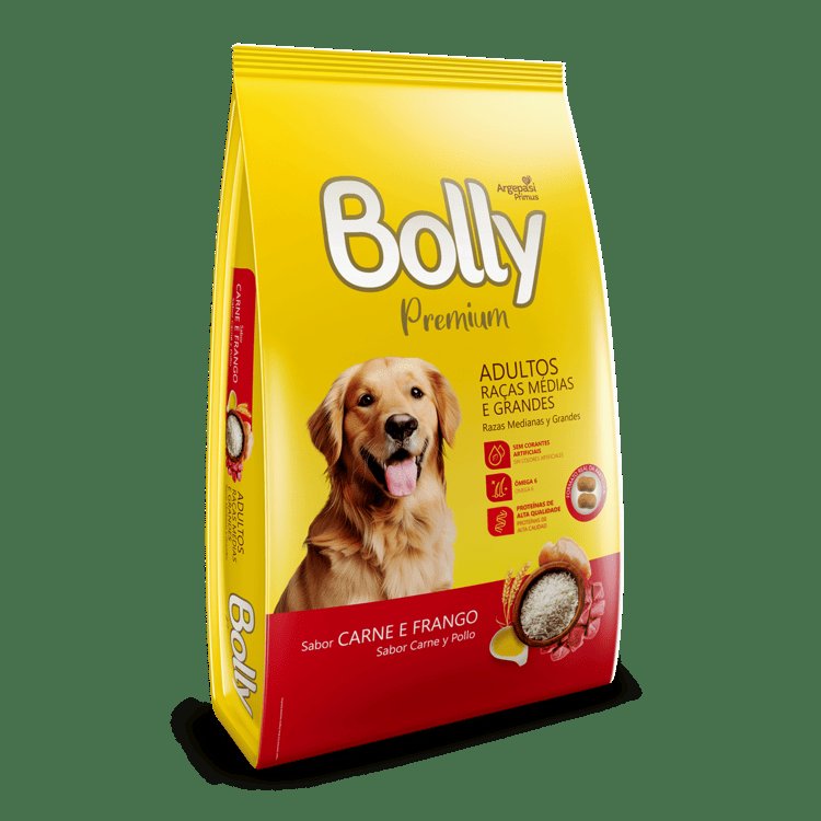Bolly Premium Cães Adultos Carne E Frango 20 Kg
